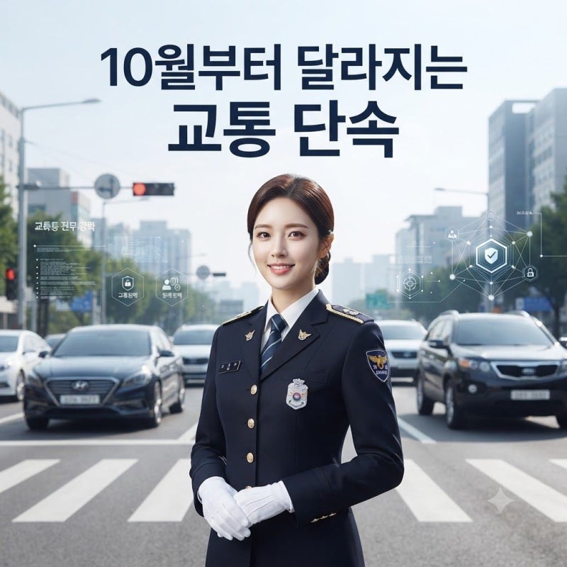 10월 교통법규 총정리 (+단속 강화·변경사항·벌점 10점)