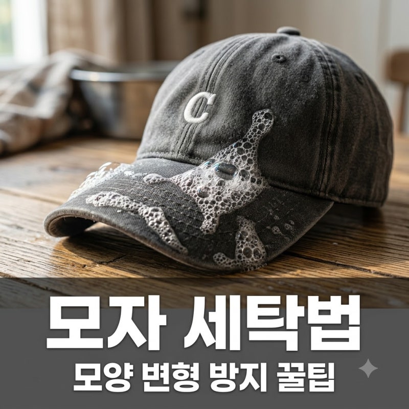 모자 세탁법 물에 담그지 마세요! 모양 변형 막는 세척 노하우