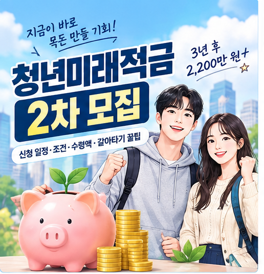 청년미래적금 2차 신청 총정리｜우대형 조건·실제 수령액 계산·청년도약계좌 갈아타기 꿀....