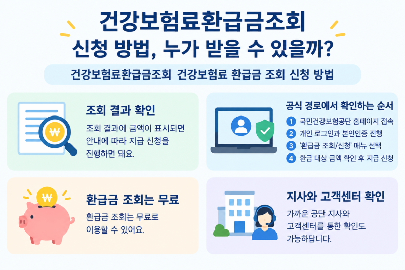 건강보험료환급금조회 신청 방법, 누가 받을 수 있을까?