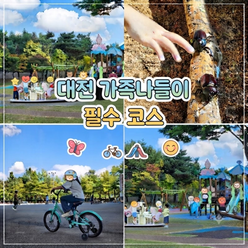 대전 곤충생태관 엑스포시민광장 자전거 대여 한밭수목원 놀이터 가족나들이 하기좋은 당일....