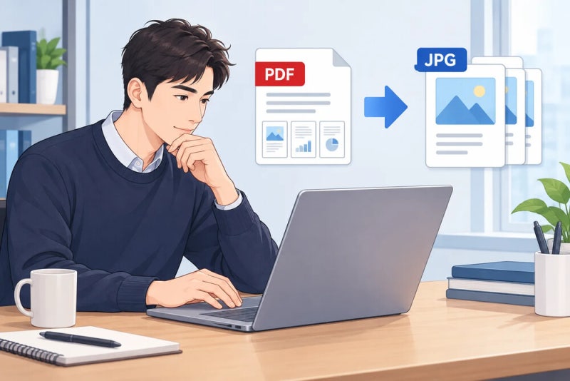 PDF를 JPG로 변환하는 방법: PC와 Mac에서 페이지 이미지로 저장하기
