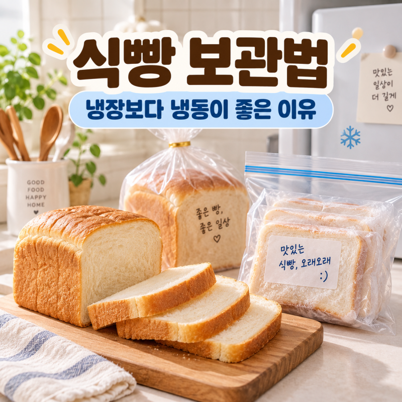 식빵 보관법 냉장보다 냉동이 좋은 이유