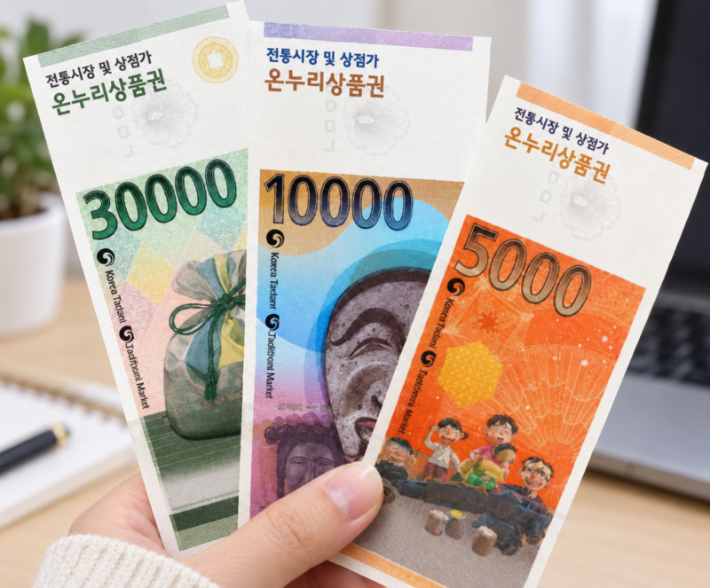 온누리상품권 개편안 총정리: 전통시장 최대 10%·지방 골목상권 8% 차등 혜택 & 디지털 관광 ....