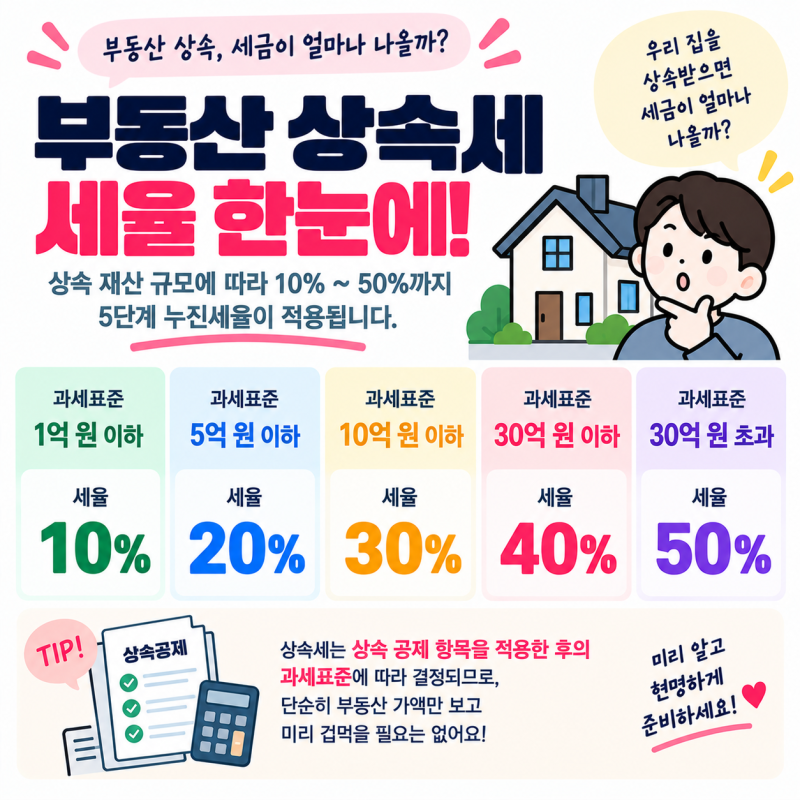 부동산 상속세 세율, 과연 얼마나 될까요?