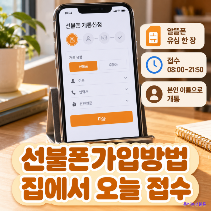 선불폰가입방법 집에서 될까? 알뜰폰 유심부터 앤텔레콤 선불폰 개통시간까지