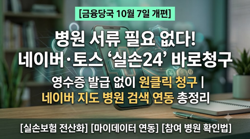 [생활 금융] '실손24' 네이버 지도 탑재 병원비 청구: '실손24' 앱 없이 네이버페이로 바로 받는....