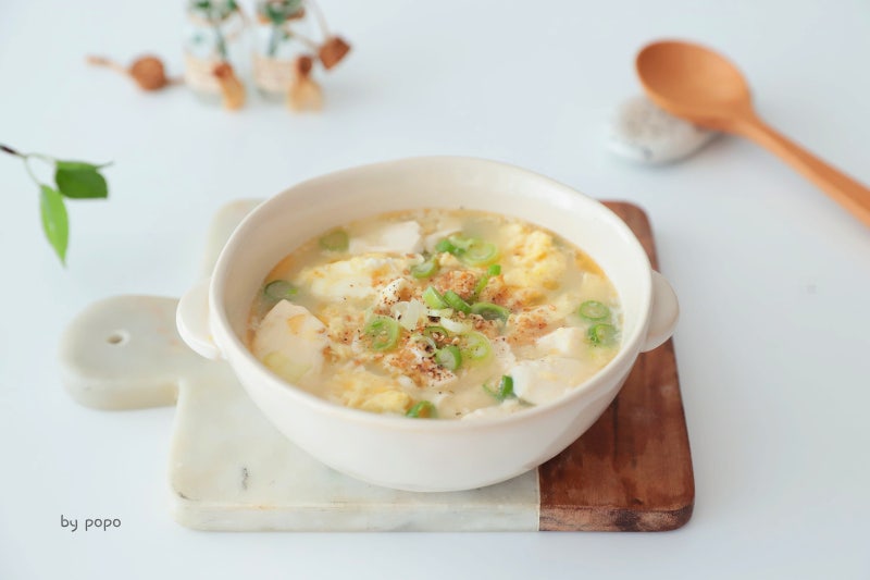 순두부계란탕 만들기 초간단 순두부계란국 끓이는법 맑은 순두부국 간단한 아침국