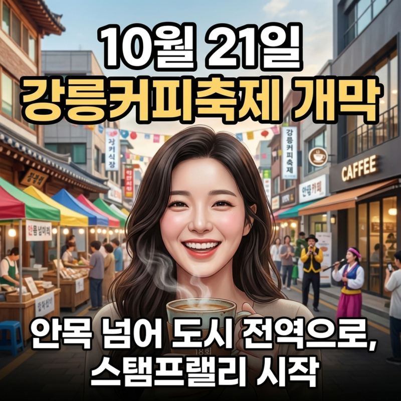 제18회 강릉커피축제, 안목해변 넘어 도시 전체를 품는다
