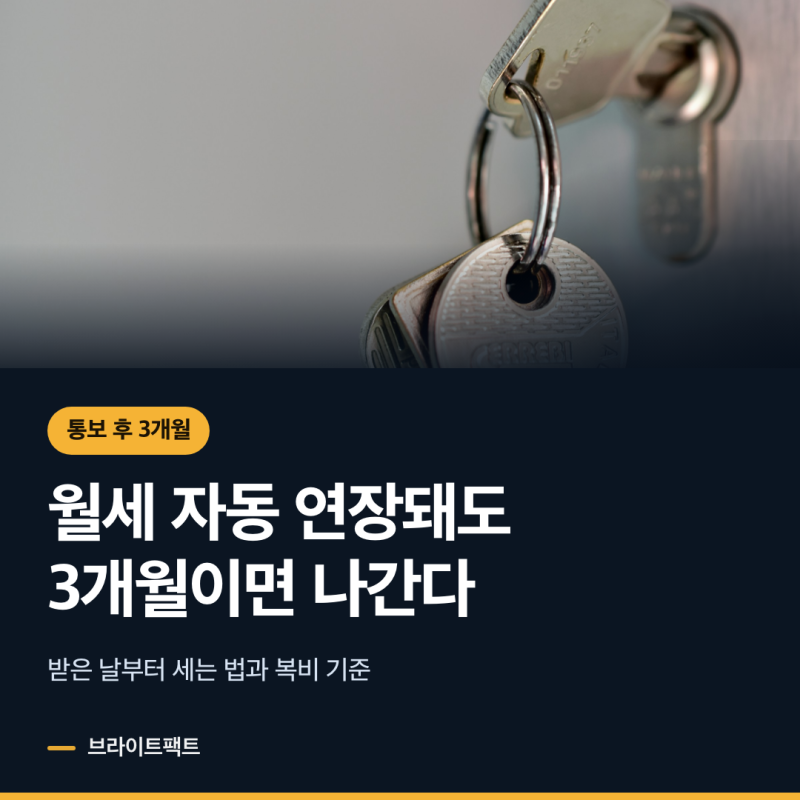 월세 묵시적 갱신 퇴거 통보, 문자로 충분할까