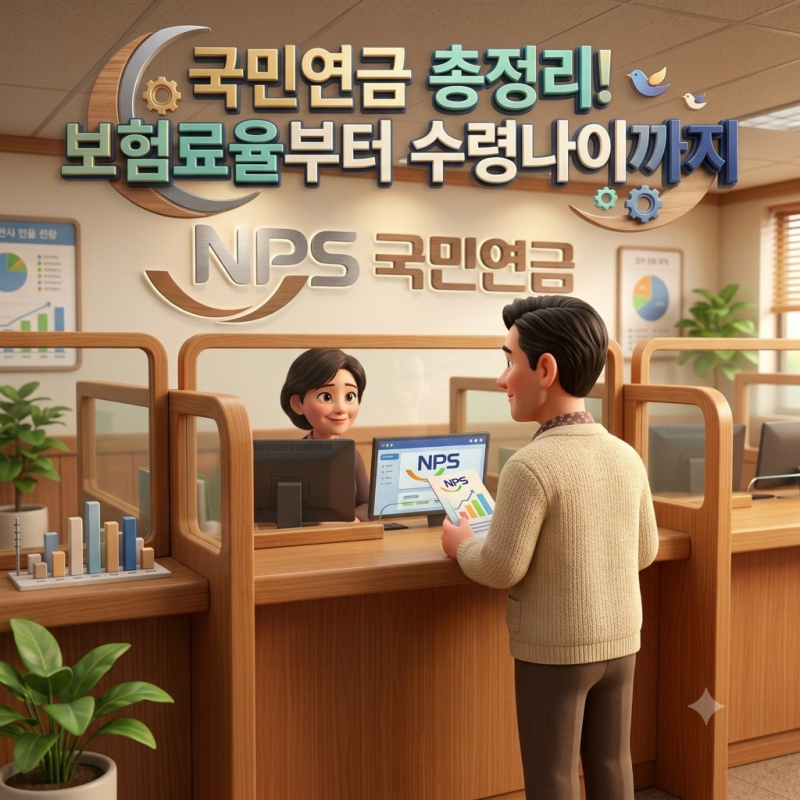 국민연금 총정리! 보험료율부터 수령나이까지
