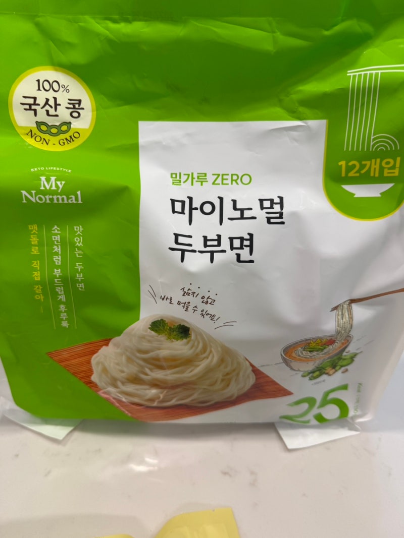 코스트코 마이노멀 두부면 후기 25kcal, 비빔국수로 먹어보기(feat, 비비드키친 저칼로리 비빔....