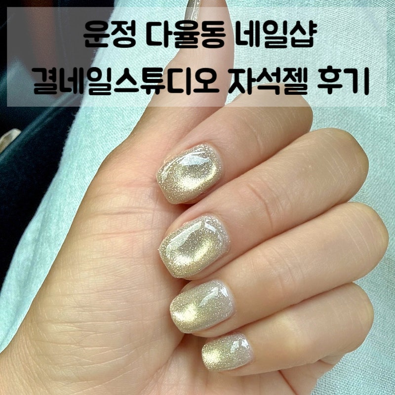 다율동 해오름마을 네일샵 결네일스튜디오 가을 느낌 자석젤네일 후기