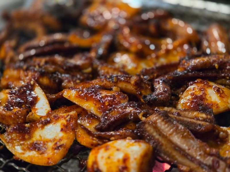 [서울/강남] 강남구청역 맛집 황재벌 강남점 숯불쭈꾸미 꼼장어 맛집 양념꼼장어 양념쭈꾸미....