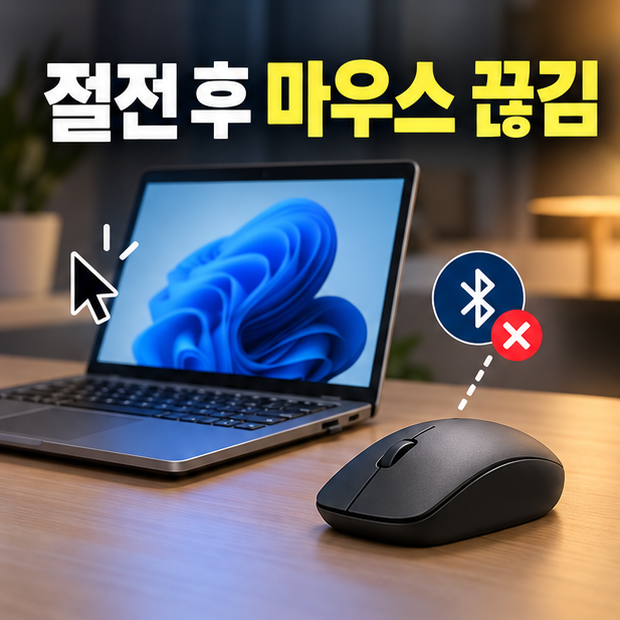 절전 뒤 블루투스 마우스만 끊긴다면, 연결 방식과 전원 설정부터 구분