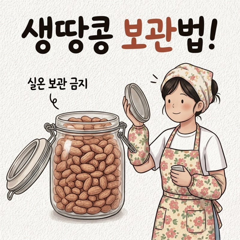 생땅콩 실온에 뒀다 곰팡이 핌 햇땅콩 철 시기 보관법 삶는법 생땅콩 차이