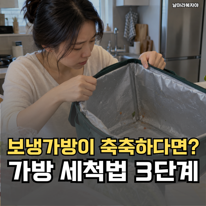 장보고 접으려니 안쪽이 축축해요… 보냉가방 세척 보관, 통째로 빨기 전에 확인하세요