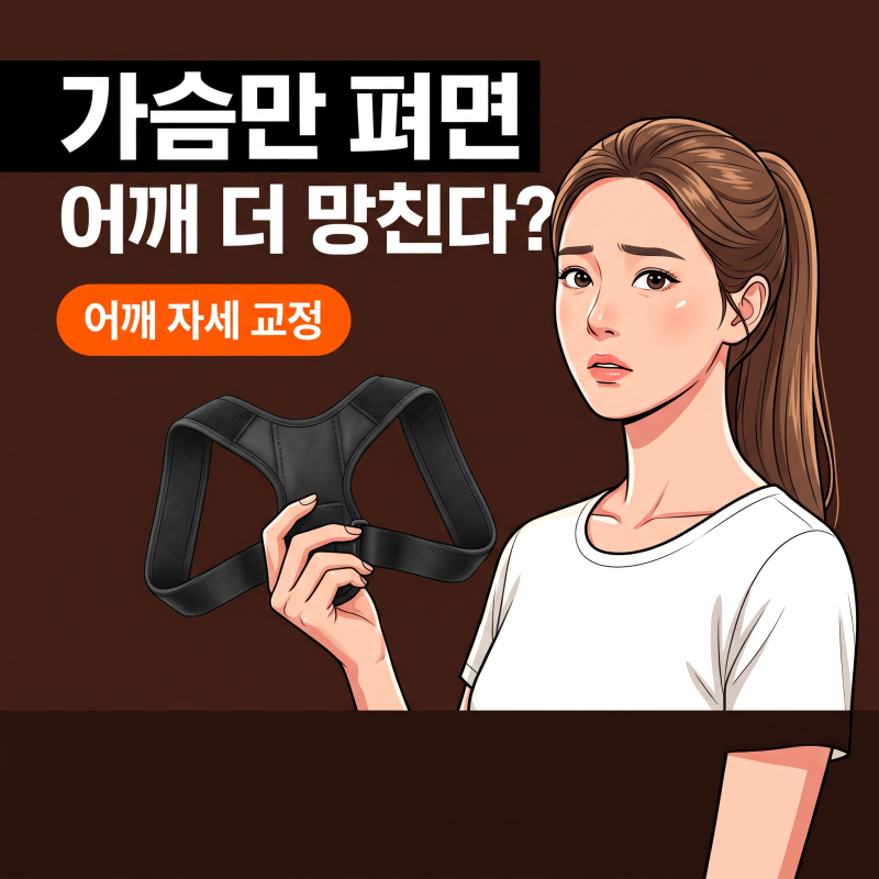어깨자세교정, 억지로 가슴만 펴면 목이 더 아픈 이유와 올바른 기준