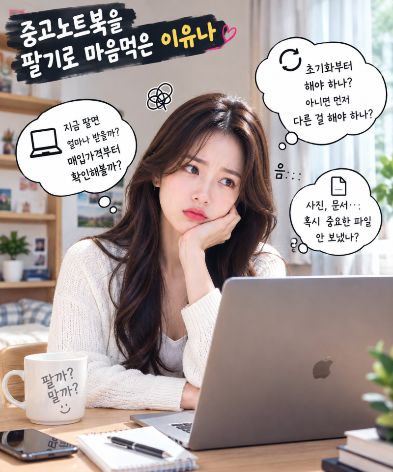 중고 노트북 팔기 전에 꼭 해야 할 4가지 | 초기화보다 먼저 확인하세요.