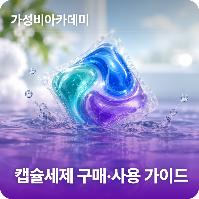 톡! 한 알이면 충분할까? 캡슐형 세탁세제 구매ㆍ사용가이드