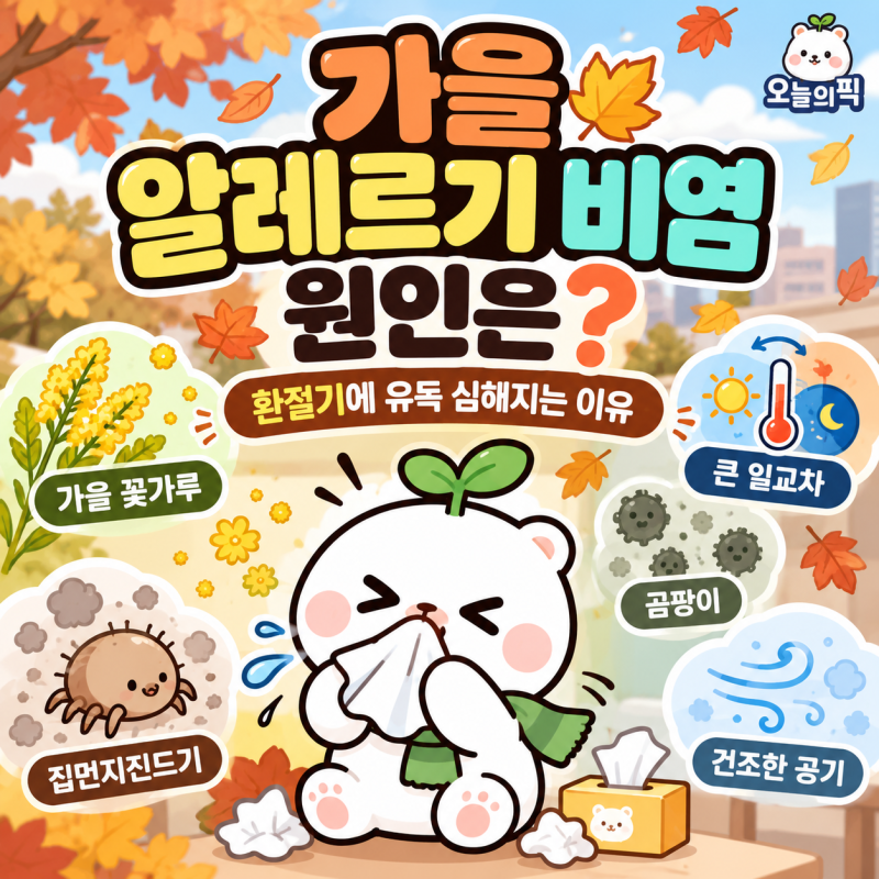 가을 알레르기 비염 원인은? 환절기에 유독 심해지는 이유