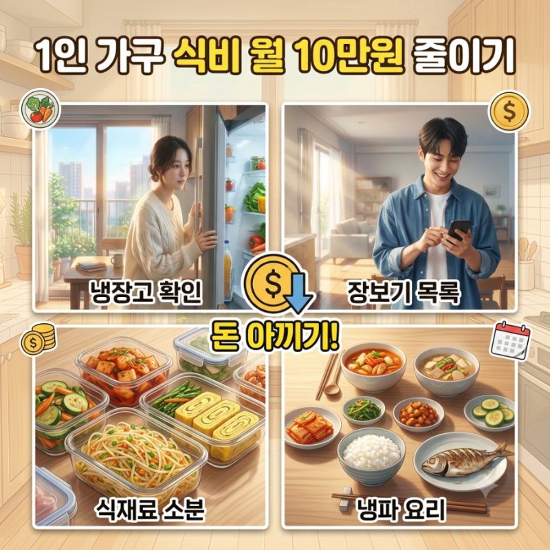 1인 가구 식비 절약 방법, 냉장고에서 버리는 음식부터 줄여보세요