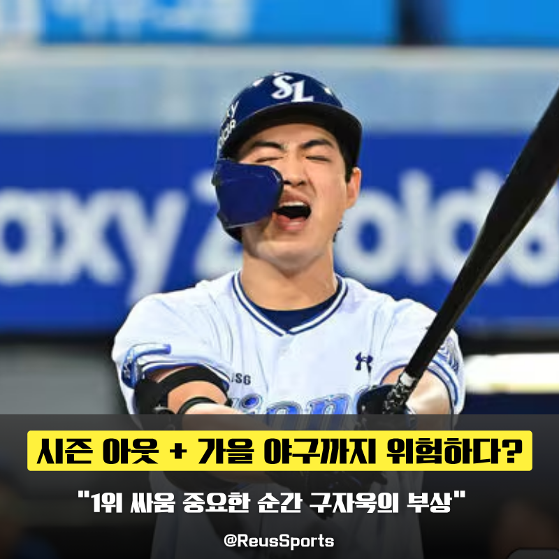 “상태가 썩 좋아 보이진 않았다” 구자욱 시즌 아웃 가을야구도 위험