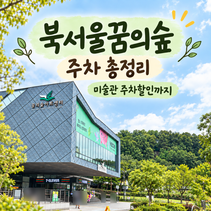 북서울꿈의숲 주차 총정리｜주차요금·동문 서문·상상톡톡미술관 주차할인