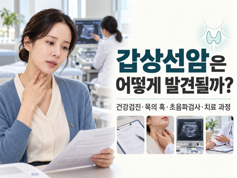 갑상선암은 어떻게 발견될까? 목의 혹·건강검진 결과부터 검사와 치료까지