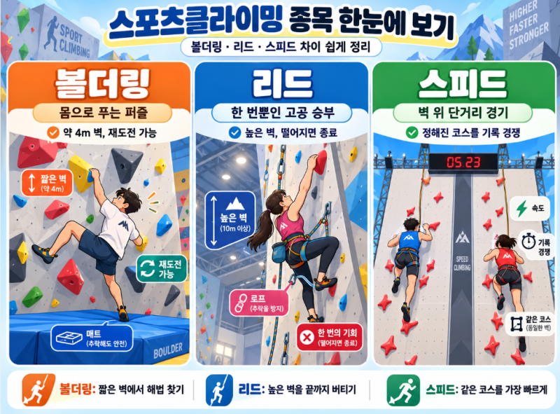 서채현 볼더링 금메달 도전, 볼더링은 어떻게 하는 경기일까?