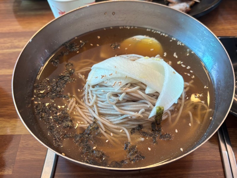 양평 맛집 애견동반 가능한 소근리 막국수 서종본점 물막국수 비빔막국수 수육 감자전 내돈....