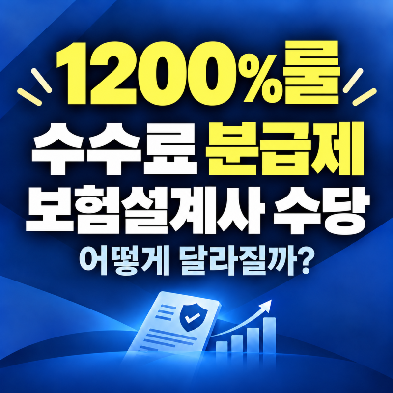 1200% 룰과 2027년 수수료 분급제도, 보험설계사 수당은 어떻게 달라질까?