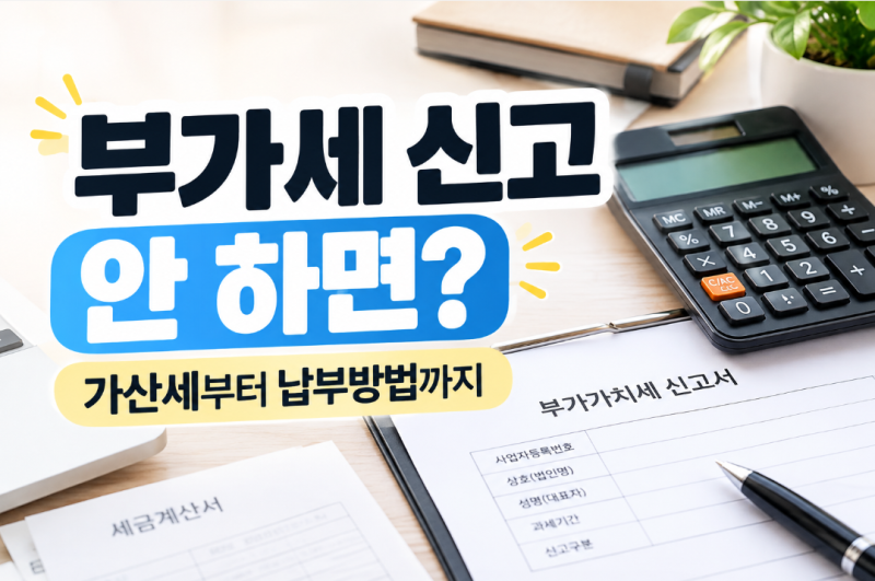 부가세 신고 안 하면 어떻게 될까? 가산세와 납부방법 총정리