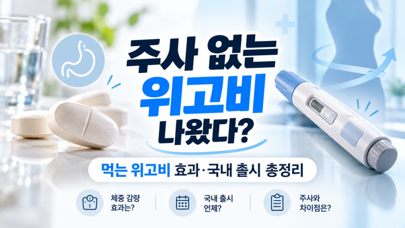 먹는 위고비 나왔다? 효과·부작용·한국 출시일 총정리