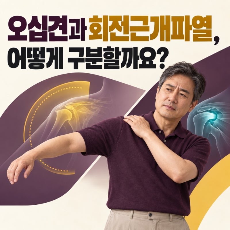 오십견과회전근개파열, 어떻게 구분할까요?