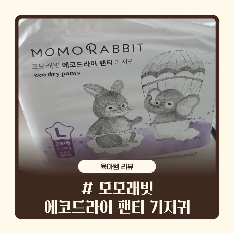[육아템 리뷰]샘 걱정 없는 통잠기저귀 추천! 모모래빗기저귀 에코씽씽 드라이 팬티기저귀로....