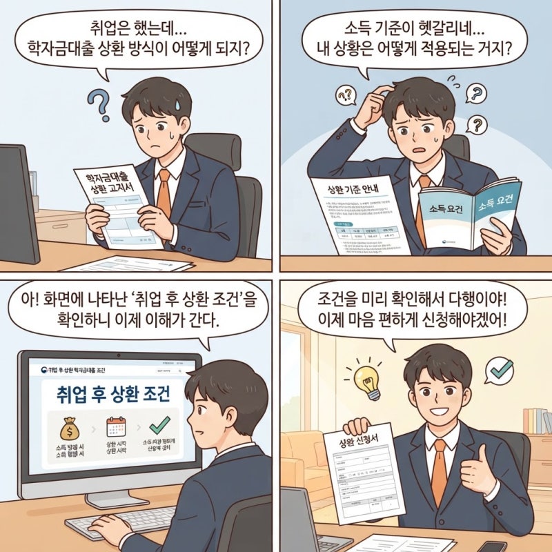 학자금대출 취업 후 상환 소득 무관 전환 신청 방법과 조건 정리