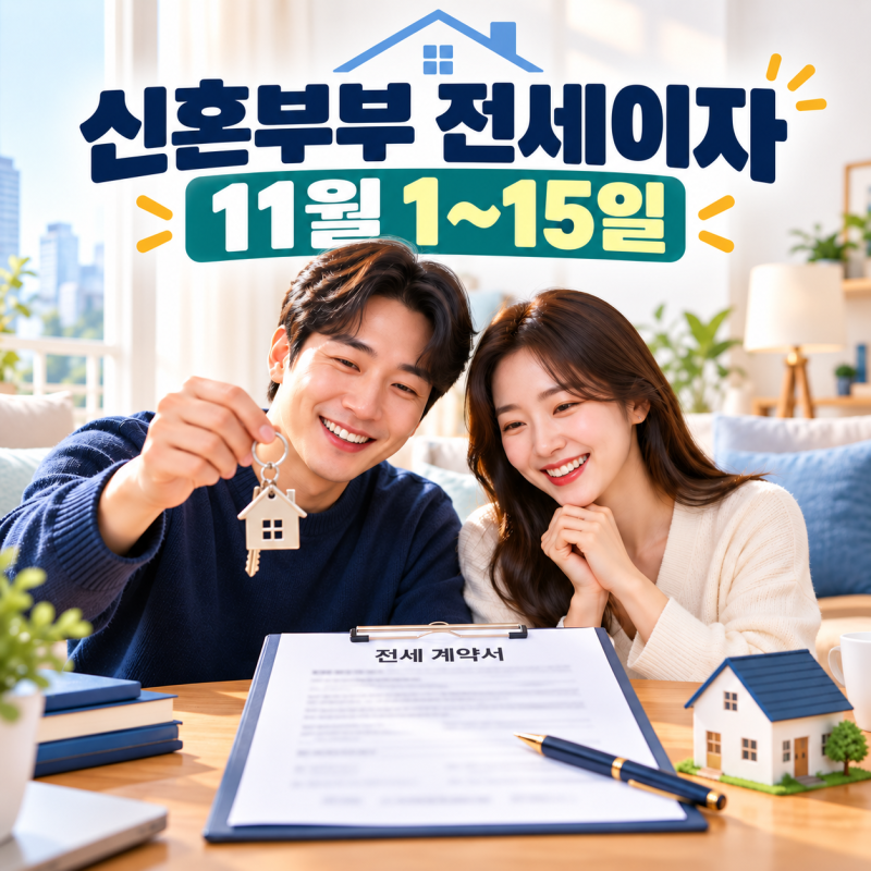 대구 신혼부부 전세대출 이자 최대 6년 지원, 11월 1~15일 확인 할 조건
