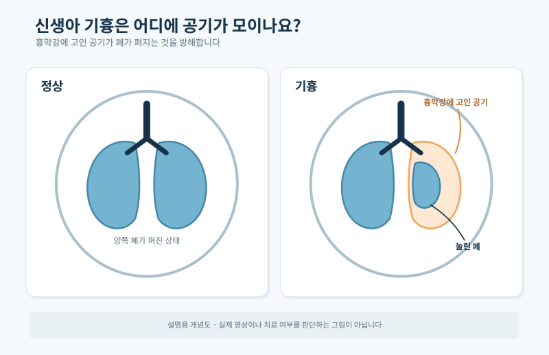 아기 폐에 공기가 샜다고요? 신생아 기흉의 진단과 치료