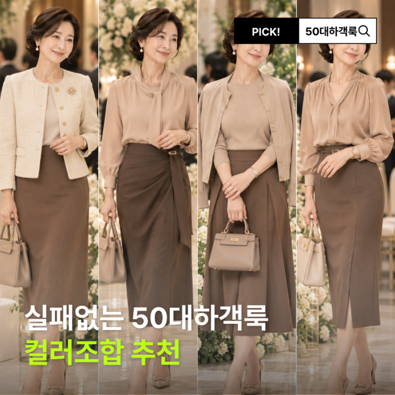 50대 하객룩 컬러 조합 실패 없는 선택법