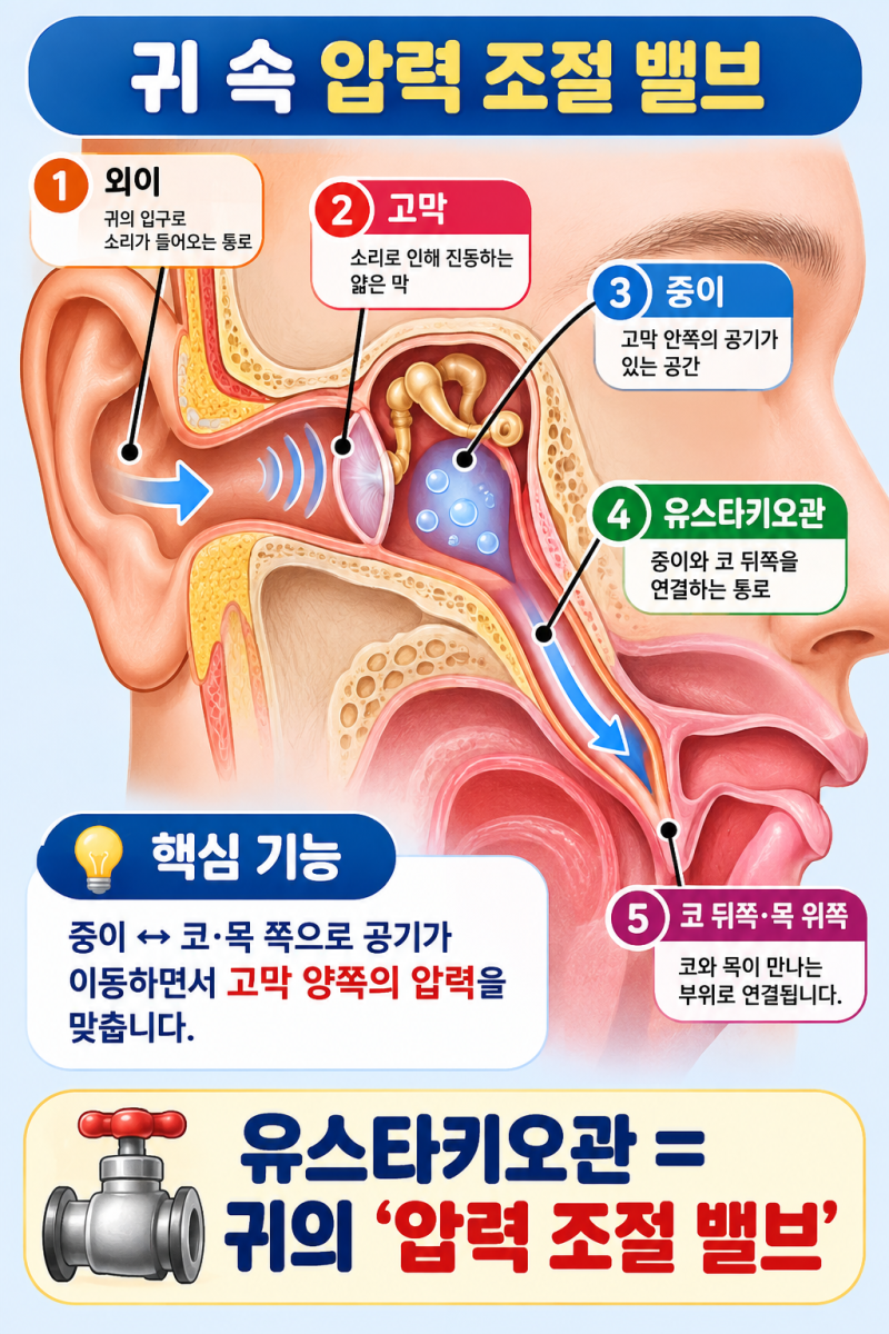 귀가 먹먹할 때 침을 삼키면 왜 갑자기 ‘뻥’ 뚫릴까?