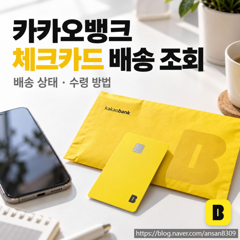 카카오뱅크 체크카드 배송 조회, 배송 상태와 수령 방법 총정리