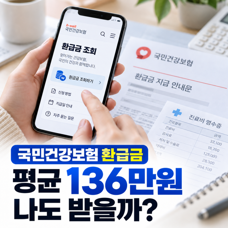 평균 136만원 국민건강보험 환급금, 병원비 낸 만큼 돌려받는걸까?