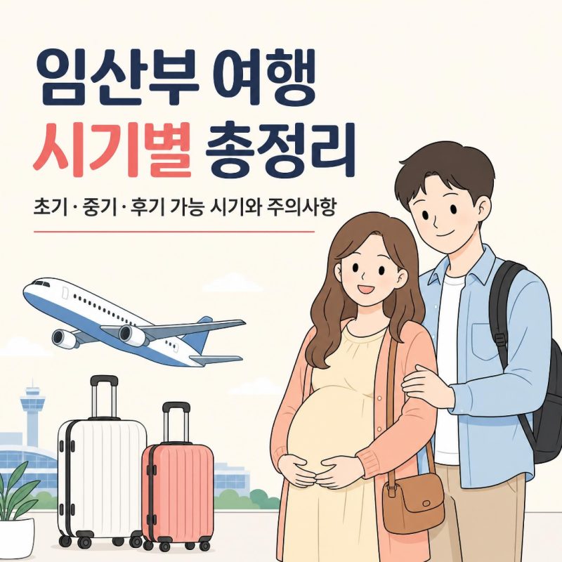 임산부 해외 태교여행 시기｜초기·중기·후기 항공사별 비행기 탑승 규정과 준비물