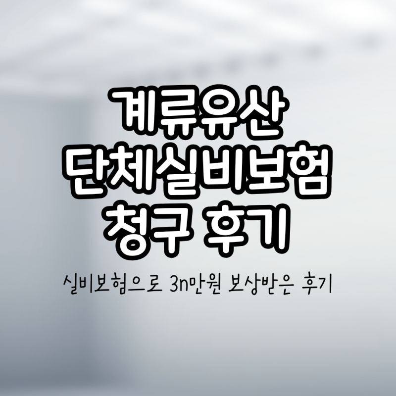 계류유산 소파술 후 실비보험 청구 후기