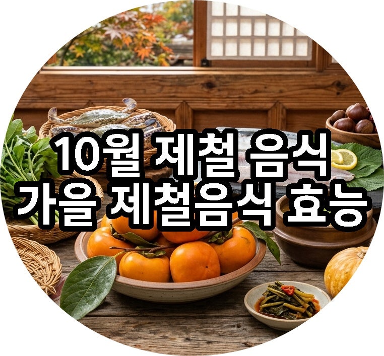 10월 제철음식 추천! 대하 말고 의외의 가을 제철 식재료 4가지 효능