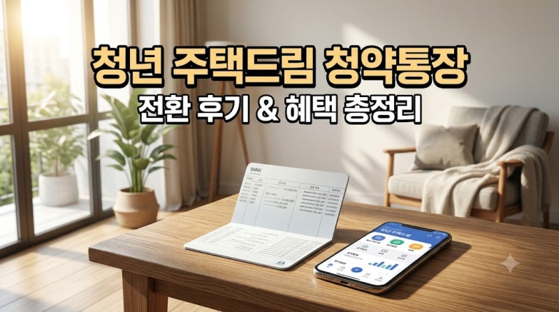 청년 주택드림 청약통장 전환 직접 해본 후기! 기존 납입 회차 인정 범위와 금리 혜택 완벽 ....