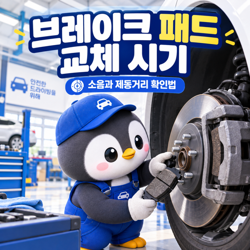 자동차 브레이크 패드 교체 시기 4가지｜소음과 제동거리 확인법