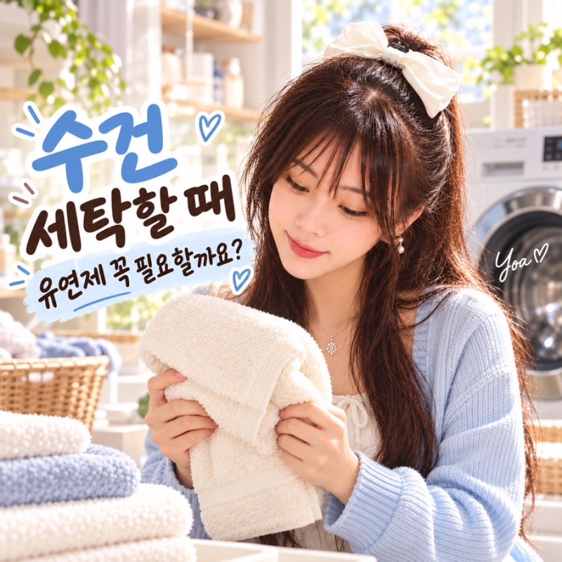 수건 세탁할 때 섬유유연제, 꼭 넣어야 할까요?