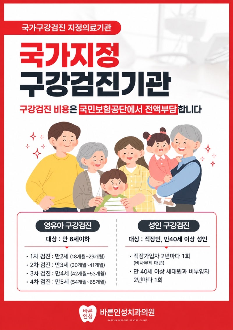대전 관평동 치과, 직장인 건강검진, 치과 검진과 스케일링 함께 챙기세요!